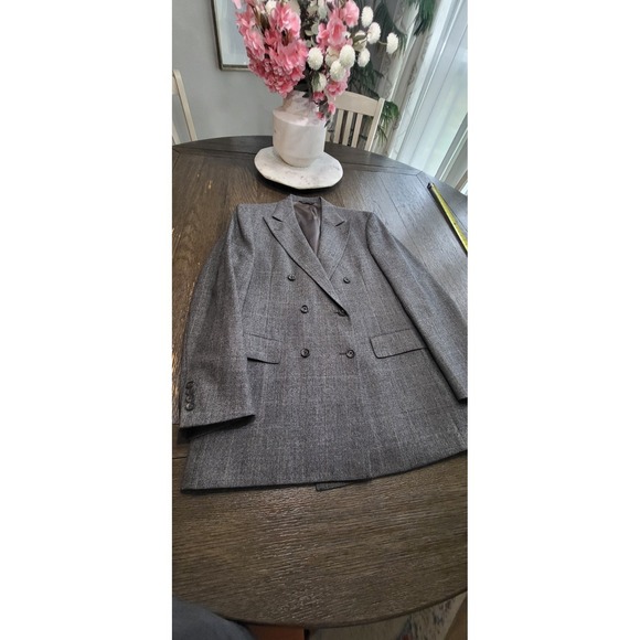 Ralph Lauren Other - Chaps Ralph Lauren Vintage 90s Blazer Mens 42L Wool Textured Sport Coat Gray